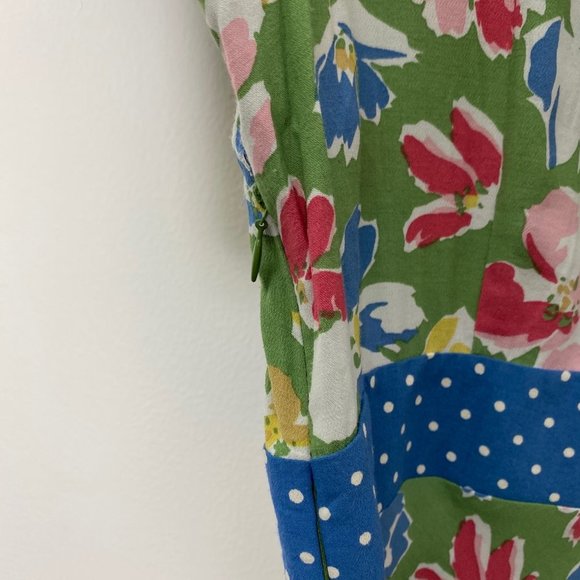 Boden Floral Polk a Dot Midi Dress NWT US 8 - Picture 4 of 5